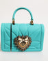 Dolce & Gabbana Turquoise Silicone Devotion Heart Cover Bag Airpods Case